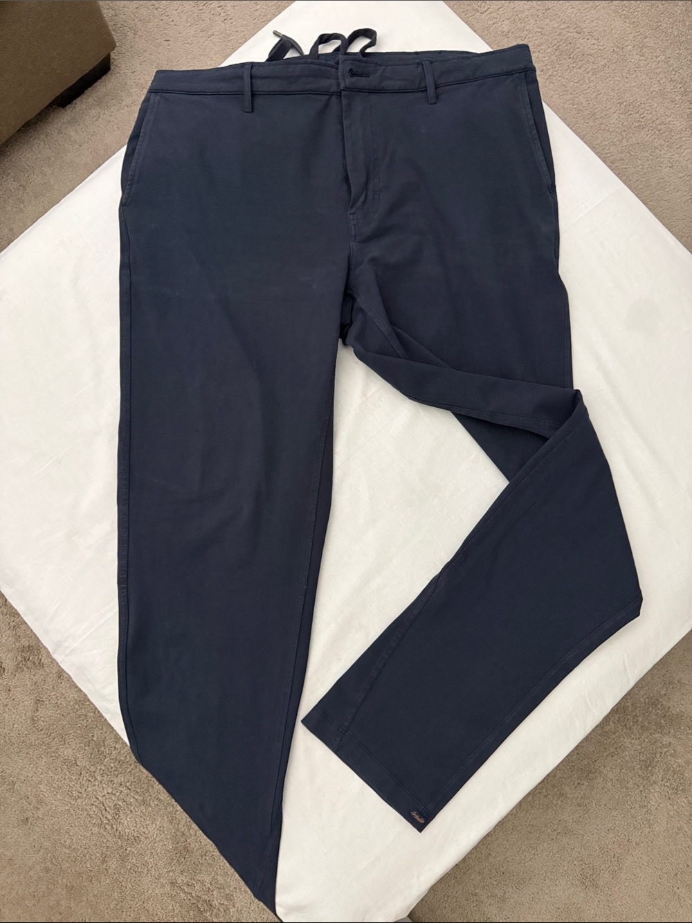Good Man Brand Navy Chinos - Slim Straight Fit